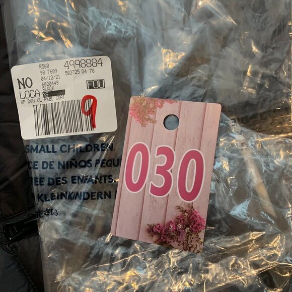 NWOT Lands End Coat, Womens down ultra light packable black Sz XS Petite Jacket - Picture 13 of 13